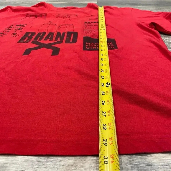 Marithe Francois Girbaud Brand X Mens 2XL Red Long Sleeve Shirt Y2K Designer Tee - Picture 5 of 14
